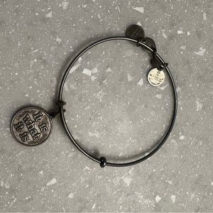Alex & Ani “it is what it is” bangle bracelet in gold